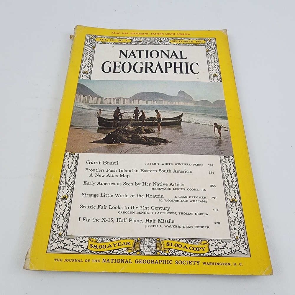 National Geographic Magazine September 1962 No ‎ Insert